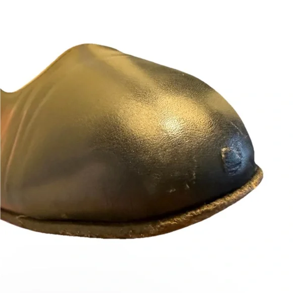 Vintage Ferragamo Cone Heels Navy Pumps 7.5 AA Narrow Pump 2.5” Italy Leather - Picture 6 of 16